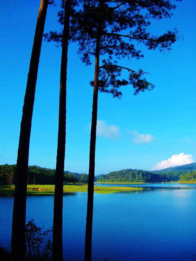 Tuyen Lam Lake - a very picturesque birding location.